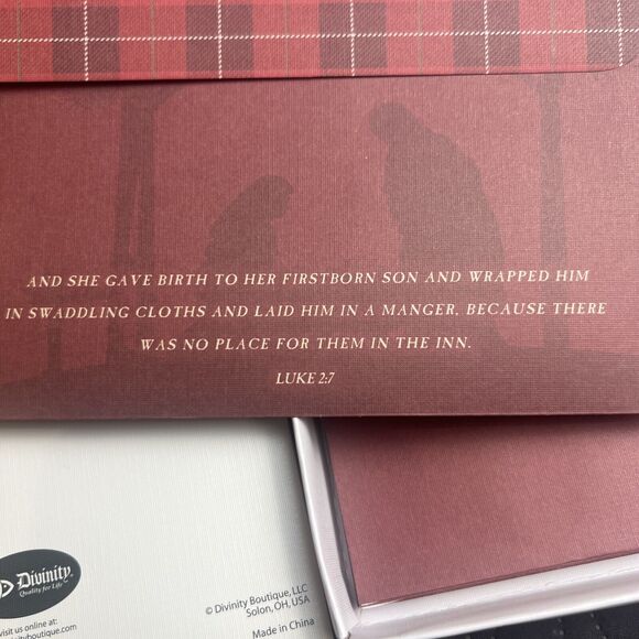 Divinity 2pc Lot of Christmas Greeting Card Boxes, 14 Cards w/Envelopes in Each - Picture 12 of 12